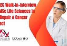 ACTREC Walk-In-Interview For MSc Life Sciences In DNA Repair & Cancer Project ACTREC MSc Life Sciences