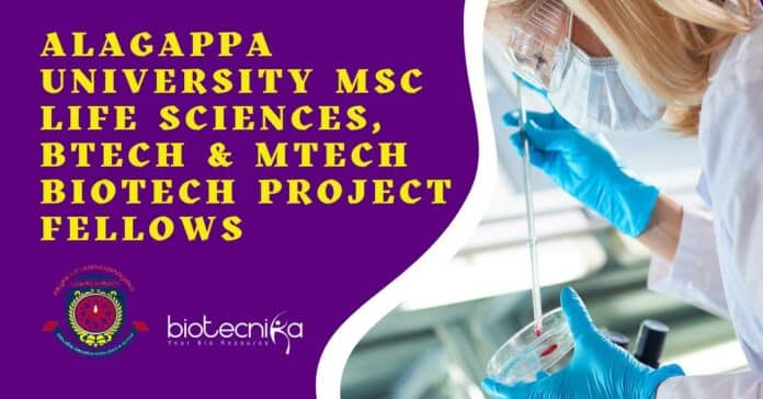 Alagappa University MSc Life Sciences