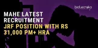 JRF Jobs For Biotech