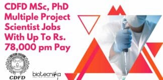 CDFD Project Scientist Jobs