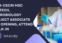 CSIR-CECRI MSc Biotech, Microbiology Project Associate Job Opening, Attend Walk-In CSIR-CECRI MSc Biotech