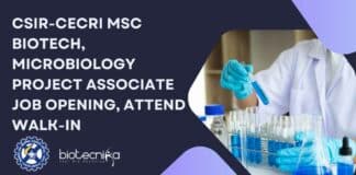 CSIR-CECRI MSc Biotech