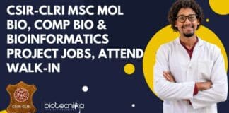 CSIR-CLRI MSc Mol Bio