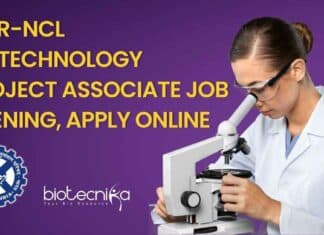 CSIR-NCL Biotechnology Project Associate