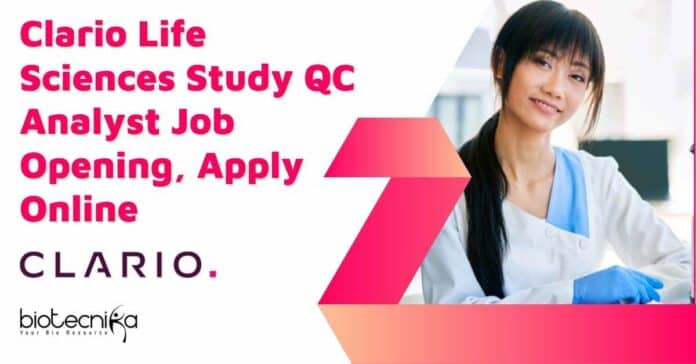Clario QC Analyst Job