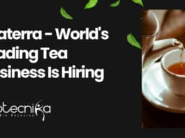 Ekaterra, World’s Leading Tea Business Hiring Biotech / Life Science / Plant Biology PhD Candidates Latest PhD Biotech Jobs