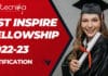 DST INSPIRE Fellowship 2022-23 – Online Applications Open DST INSPIRE Fellowship 2022