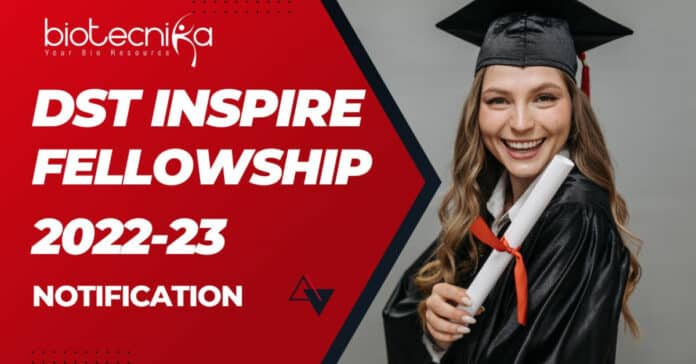 DST INSPIRE Fellowship 2022