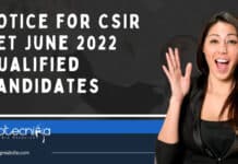 CSIR NET JRF Certificate