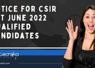 CSIR NET JRF Certificate