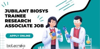Jubilant Biosys Trainee Job