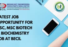 Latest Job Opportunity For Bsc, Msc Biotech & Biochemistry Job at BECIL Msc Biotech Job BECIL