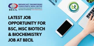 Msc Biotech Job BECIL