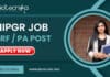 NIPGR Life Science Jobs – SRF / PA Post Vacancy – Applications Invited NIPGR Life Science Jobs