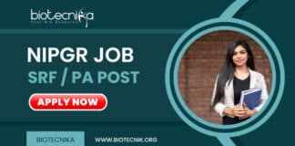NIPGR Life Science Jobs