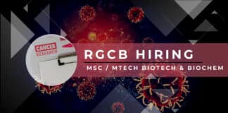 RGCB Msc Biotech Job