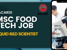 Msc Food Technology Job