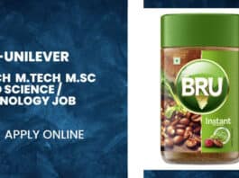 Unilever Food Tech Job