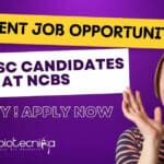 NCBS Msc Life Science