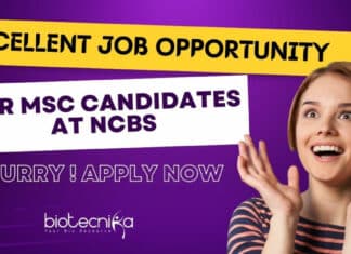 NCBS Msc Life Science