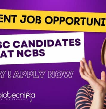 NCBS Msc Life Science