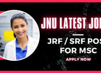 JNU Life Science Jobs