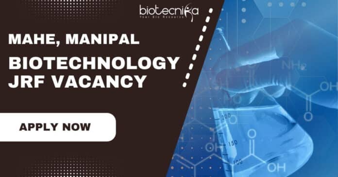 Biotechnology JRF Vacancy
