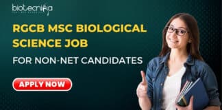 Msc Biological science job
