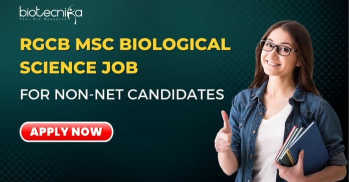 Msc Biological science job