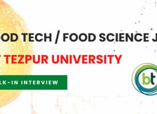 Msc Food Science Job