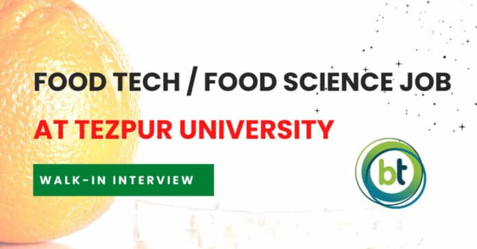 Msc Food Science Job