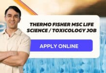 Thermo Fisher MSc Life Science / Toxicology Job – EHS Specialist Vacancy Thermo Fisher MSc Job