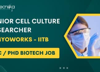 Msc Biotech Job at Myoworks