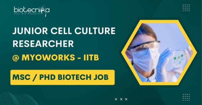 Msc Biotech Job at Myoworks