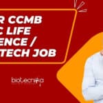 CCMB Msc Life Science