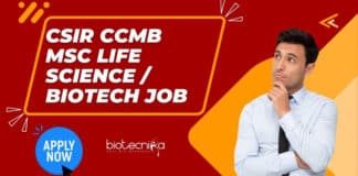 CCMB Msc Life Science