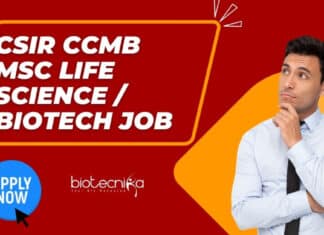 CCMB Msc Life Science