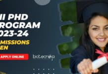 NII PhD Program 2023-2024 – Official Notification NII PhD program 2023