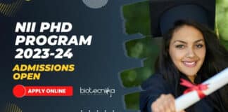 NII PhD program 2023