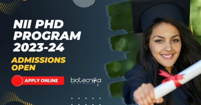 NII PhD program 2023