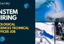 inStem Biological Sciences Technical Officer – Latest Vacancy inStem Biological Sciences