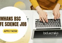 NIMHANS Bsc Life Science Job Under Genome India Project NIMHANS Life Science Job