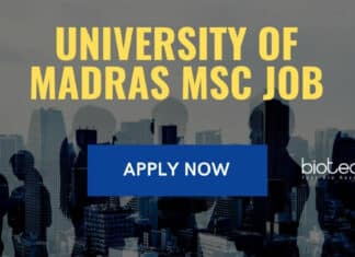 University of Madras Jobs