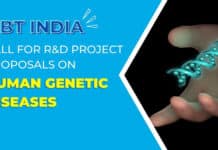 DBT India Call For R&D Project Proposals on ‘Human Genetic Diseases’ DBT Research Proposal