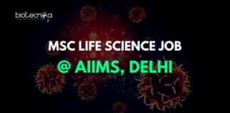 AIIMS Life Science Job