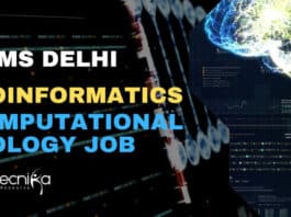 PhD Bioinformatics Job AIIMS