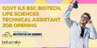 Govt ILS BSc Biotech