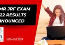 ICMR JRF Exam 2022 Results Announced