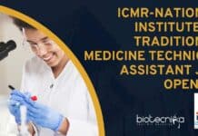 ICMR-National Institute of Traditional Medicine Technical Assistant Job Opening ICMR-NITM Jobs
