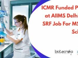 ICMR SRF Vacancies